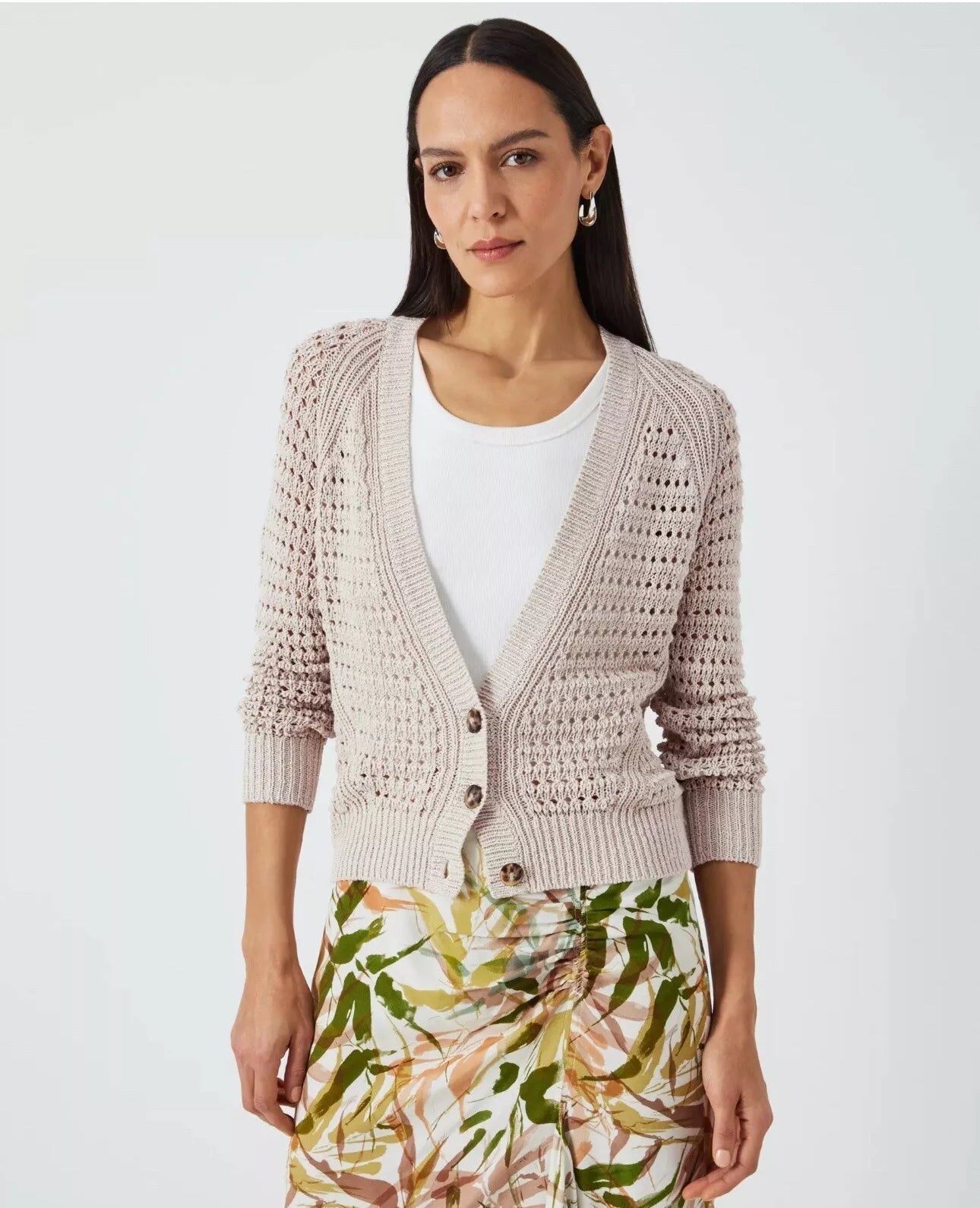 BNWT John Lewis Cotton Linen Cardigan Size XS RRP £55 - William George