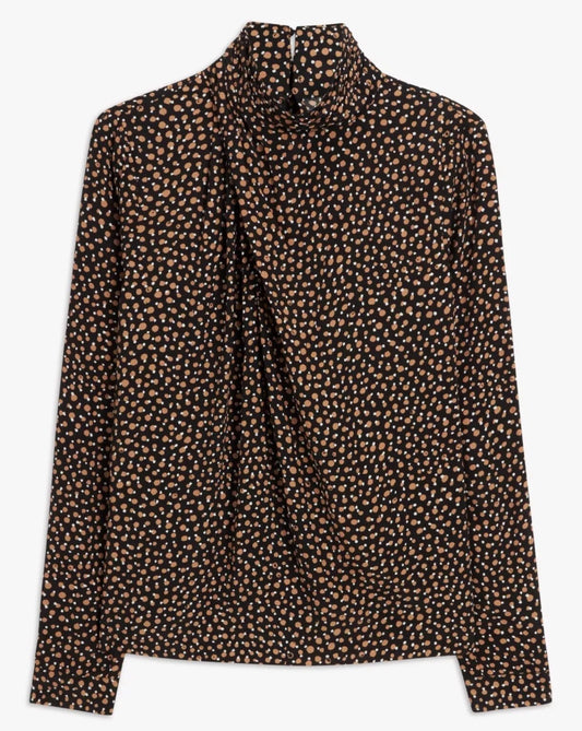 John Lewis Archive Dot Drape Top Size 8 BNWT RRP £39 - William George
