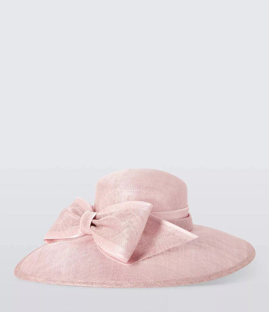 John Lewis Betty Asymmetric Downturn Hat Rose Wedding Races BNWT RRP £115 - William George