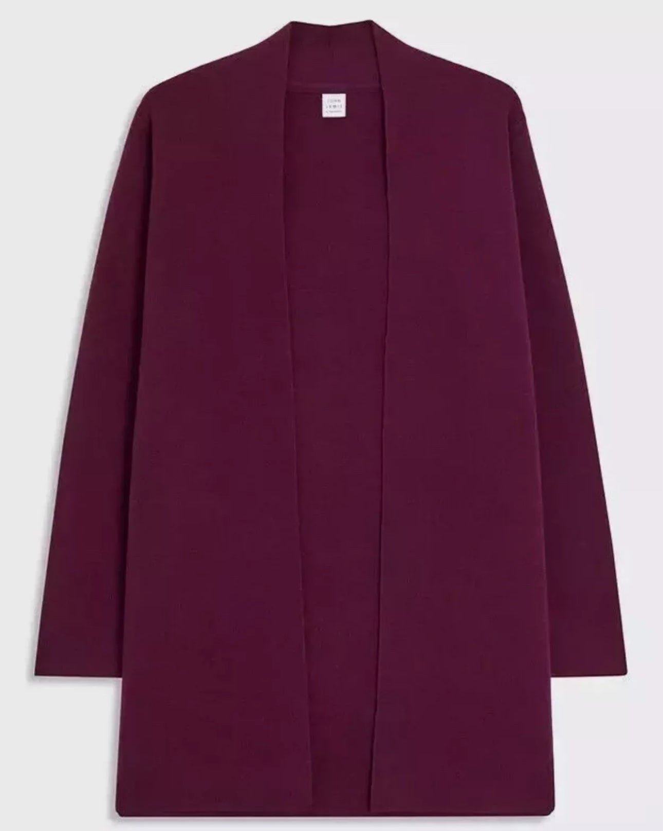 John Lewis Cardigan - Size 8 - Berry Red Knit Longline Edge - BNWT - RRP £39 - William George