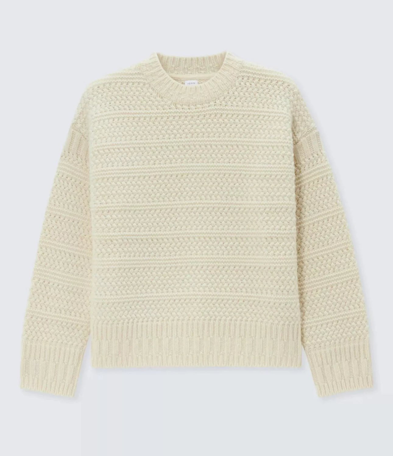 John Lewis Wool Blend Herringbone Sweater Size Medium BNWT RRP £65 - William George