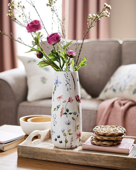 Juliper Wild Flowers Ceramic Vase 28cm - William George