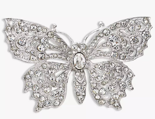 Eclectica Vintage Attwood & Sawyer Swarovski Crystal Butterfly Brooch - William George