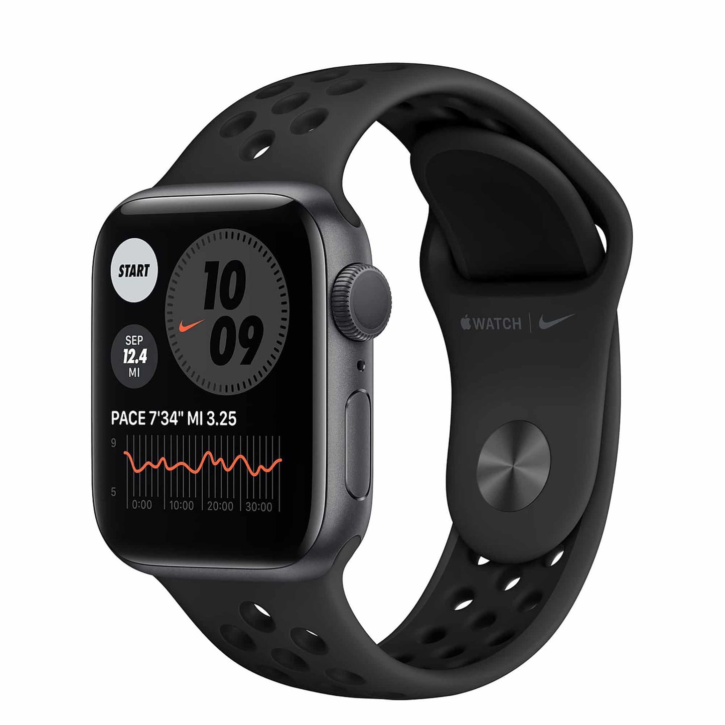 Apple Watch Nike Series 6 Space Gray Aluminium Case with 44mm Black Nike Sport Band - William George