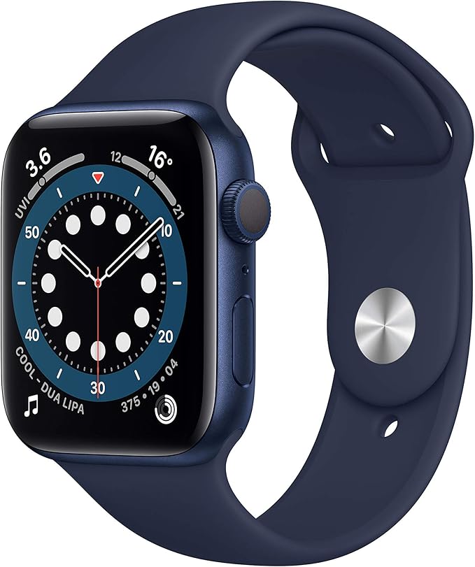 Apple Watch Series 6 (GPS, 44MM) Blue Aluminium Case with Deep Navy Sport Band - William George