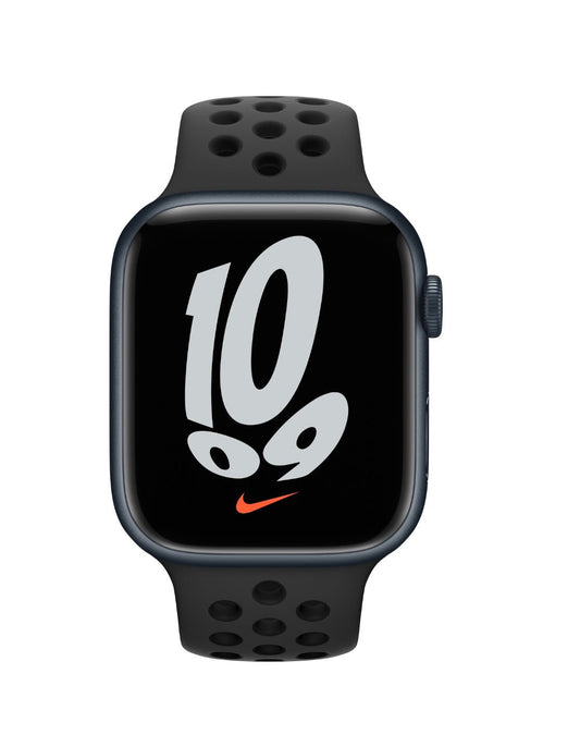 Apple Watch Series 7 GPS + Cellular 45mm - Aluminium Midnight - Nike Sport Band Black - William George