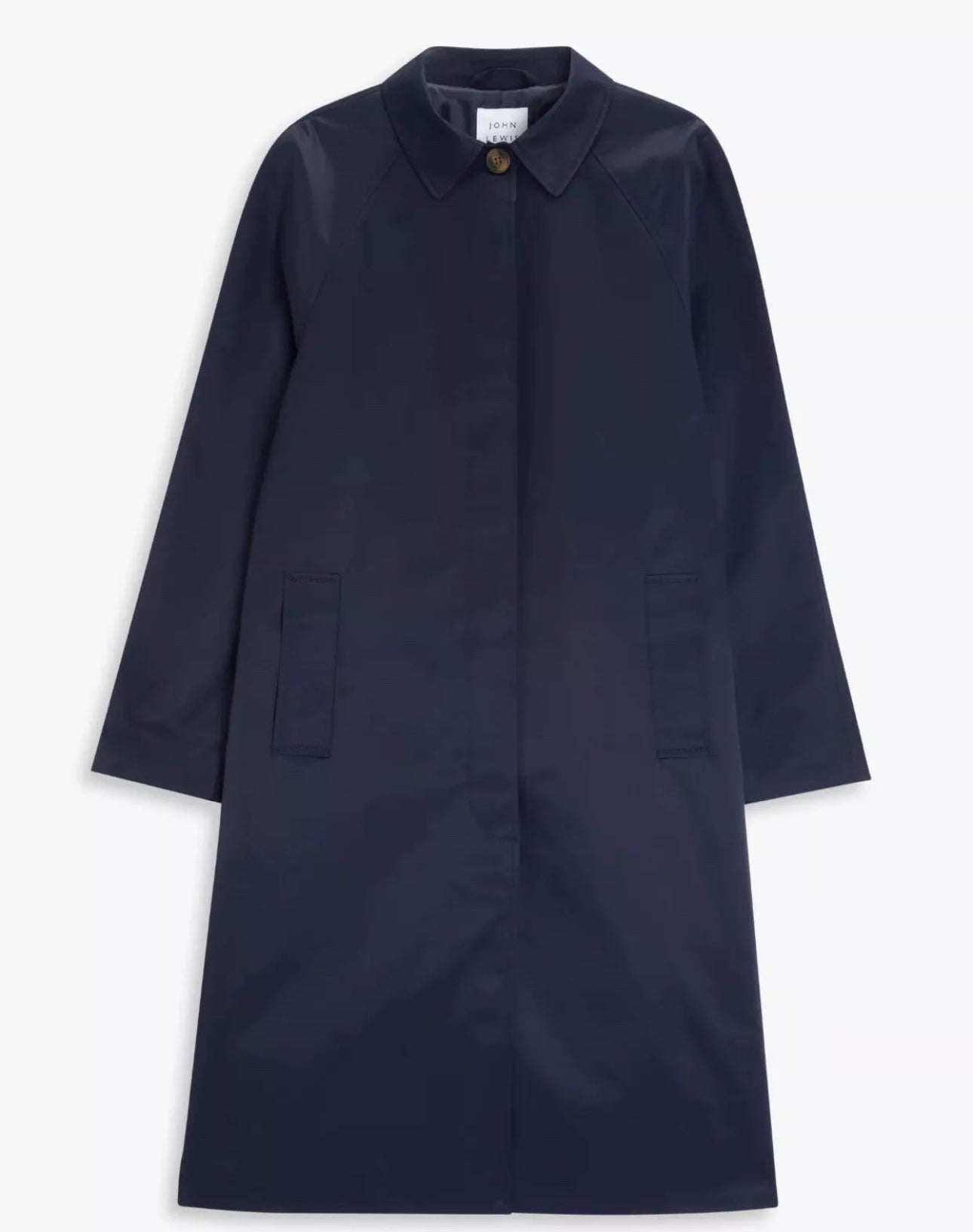 BNWT John Lewis A Line Rain Mac Navy Size 10 RRP £99 - William George