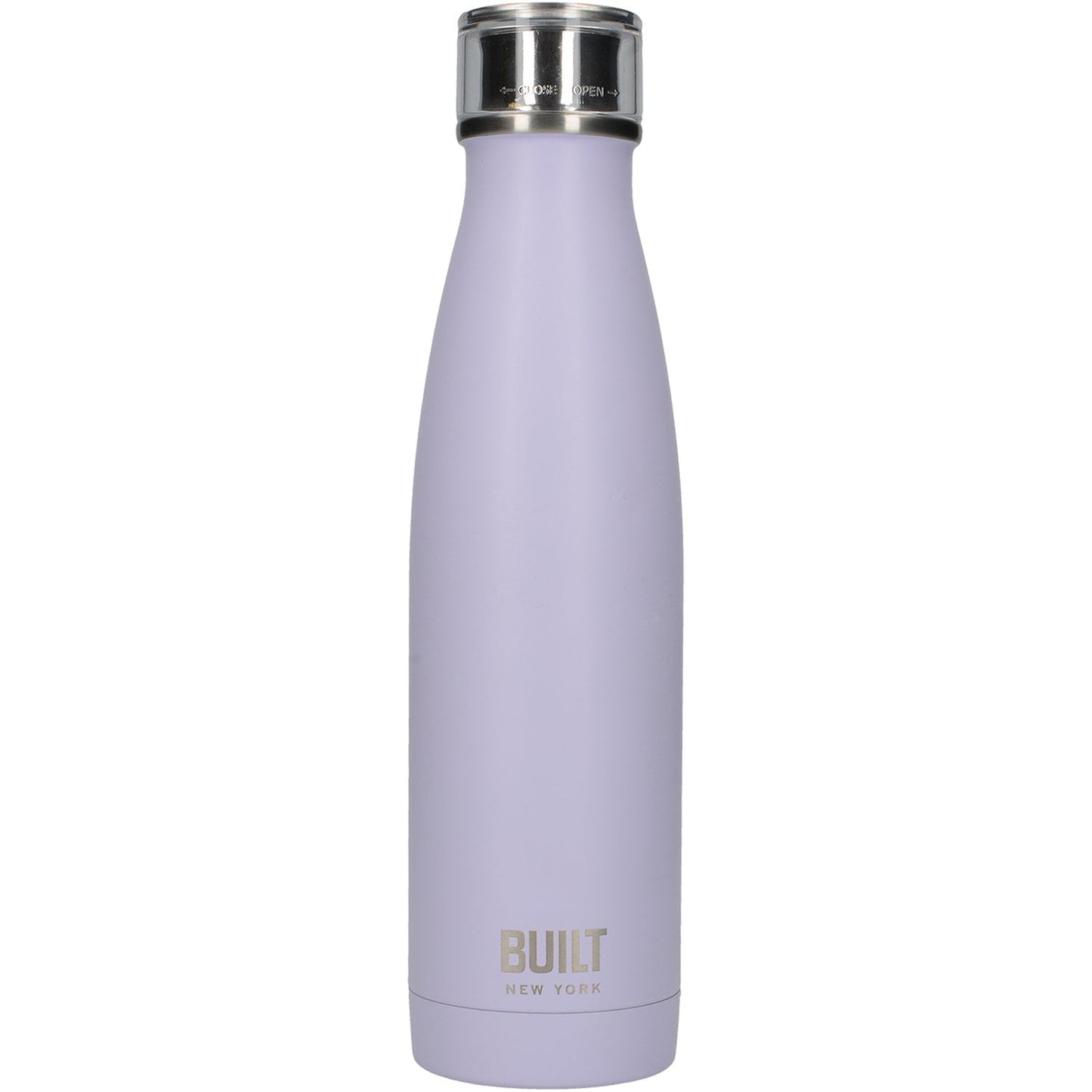 Built 500ml Double Walled Stainless Steel Water Bottle Lavender - Purple - William George