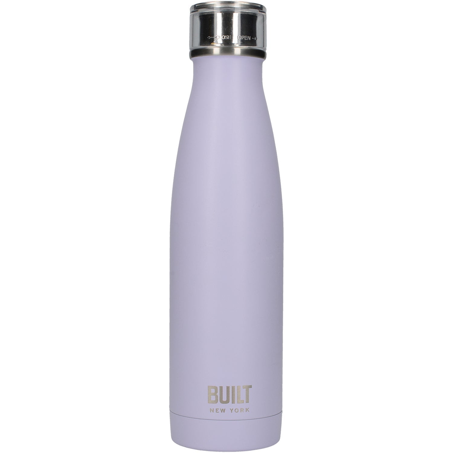 Built 500ml Double Walled Stainless Steel Water Bottle Lavender - Purple - William George