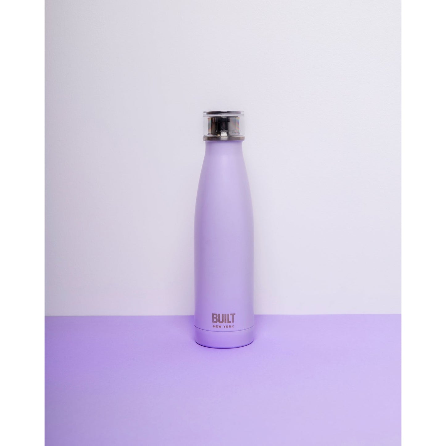 Built 500ml Double Walled Stainless Steel Water Bottle Lavender - Purple - William George