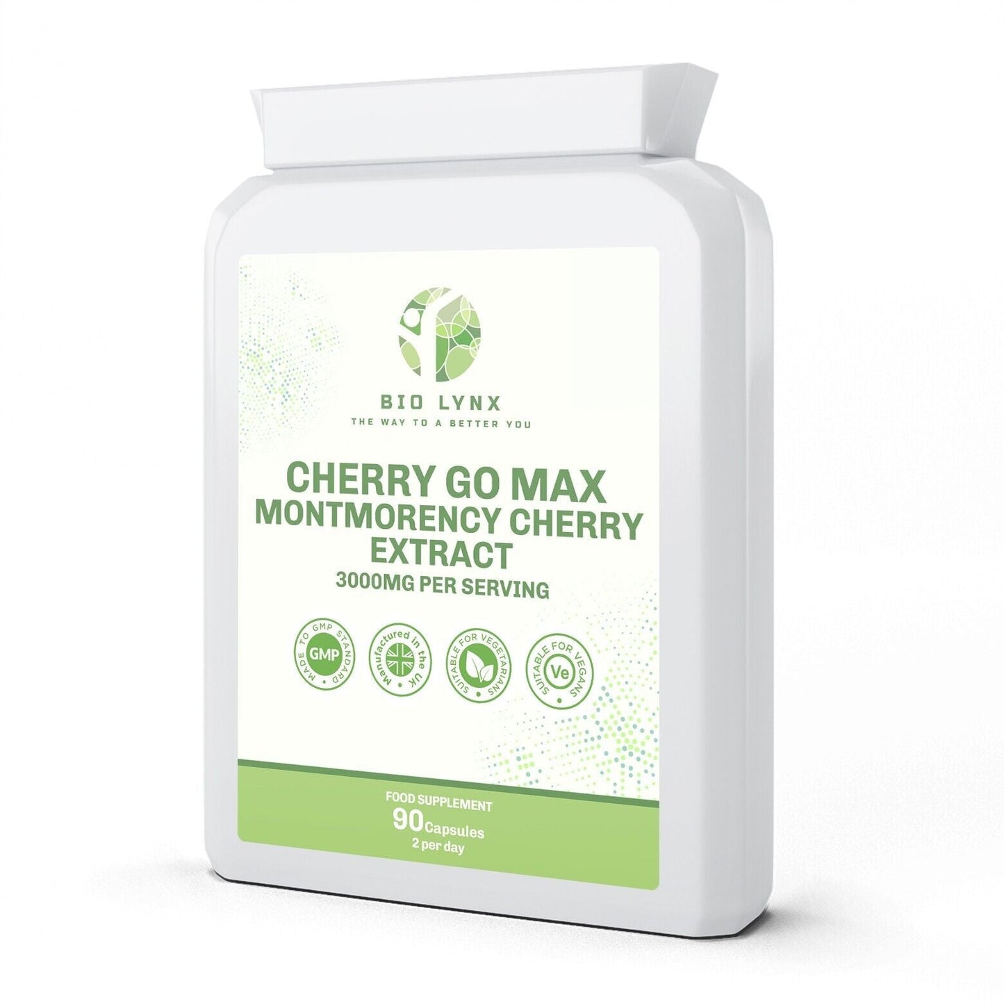 Cherry Go Max - Montmorency Cherry Extract 3000mg Per Serving - 90 - William George