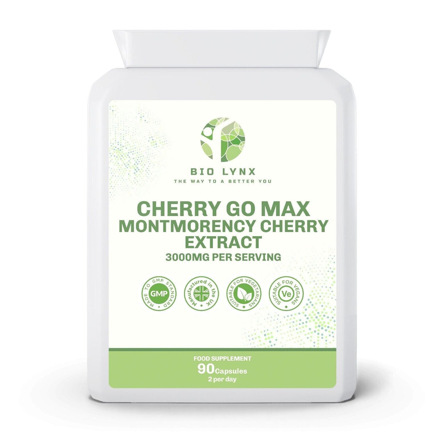 Cherry Go Max - Montmorency Cherry Extract 3000mg Per Serving - 90 - William George