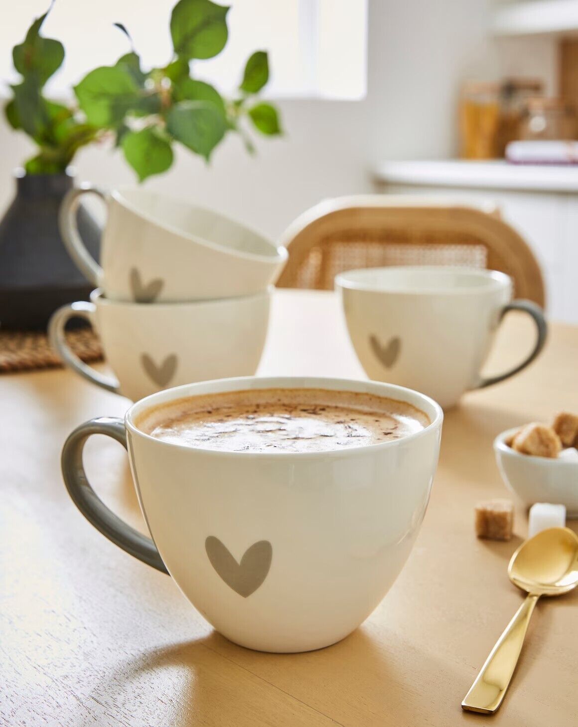 Cosy Heart Cappuccino Mug Set Set of 3 - William George