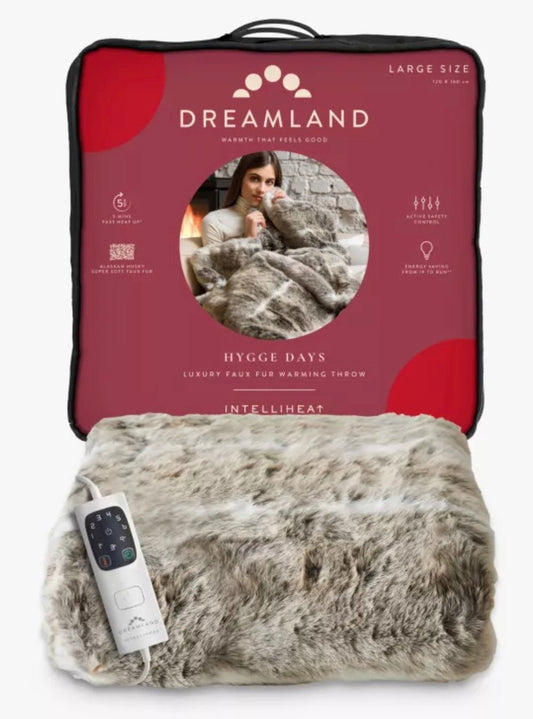 Dreamland Alaskan Husky Faux Fur Throw RRP £129.99 - William George