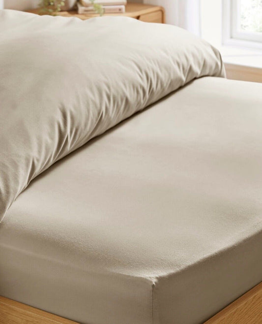 Easy Care Plain Flat Sheet Linen King - William George