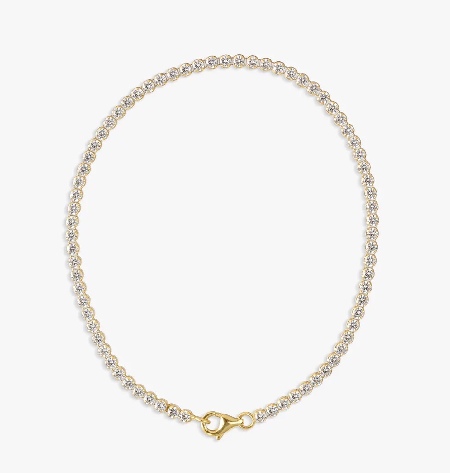 Eclectica Vintage Cubic Zirconia Tennis Bracelet, Gold - William George