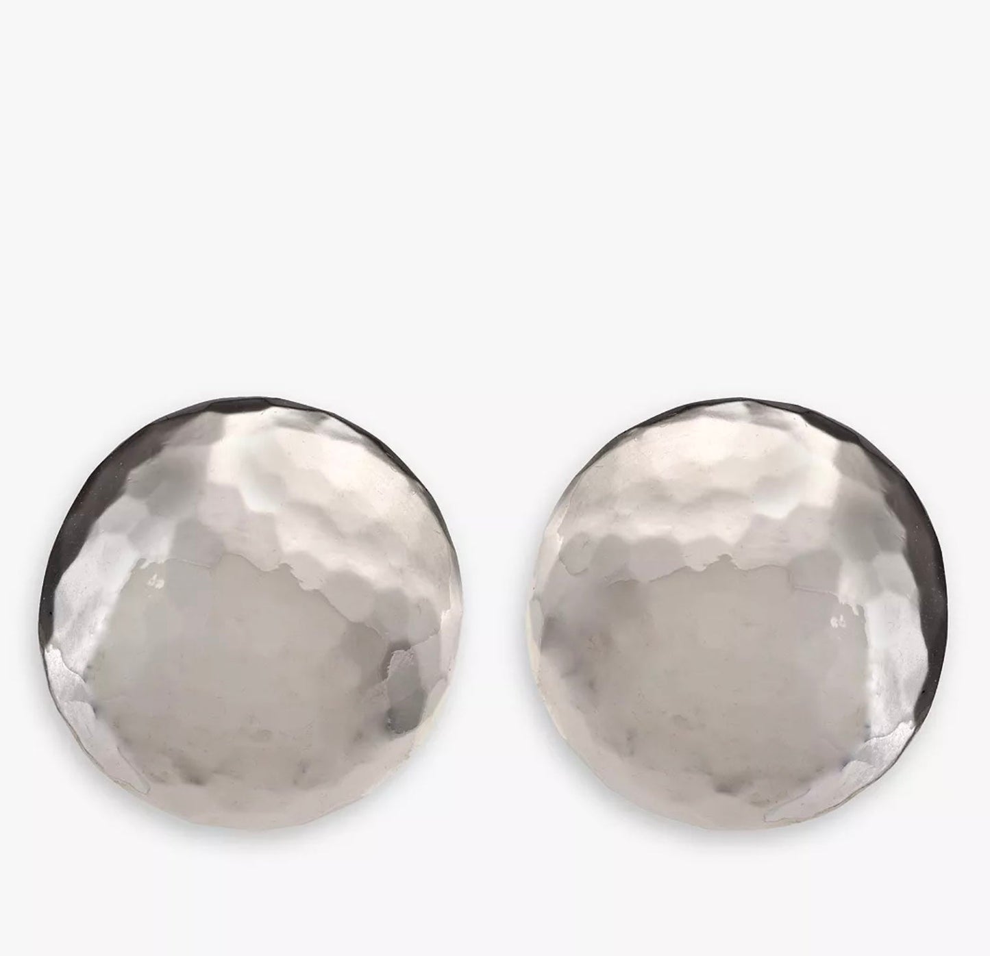 Eclectica Vintage Domed Clip - On Earrings, Silver - William George