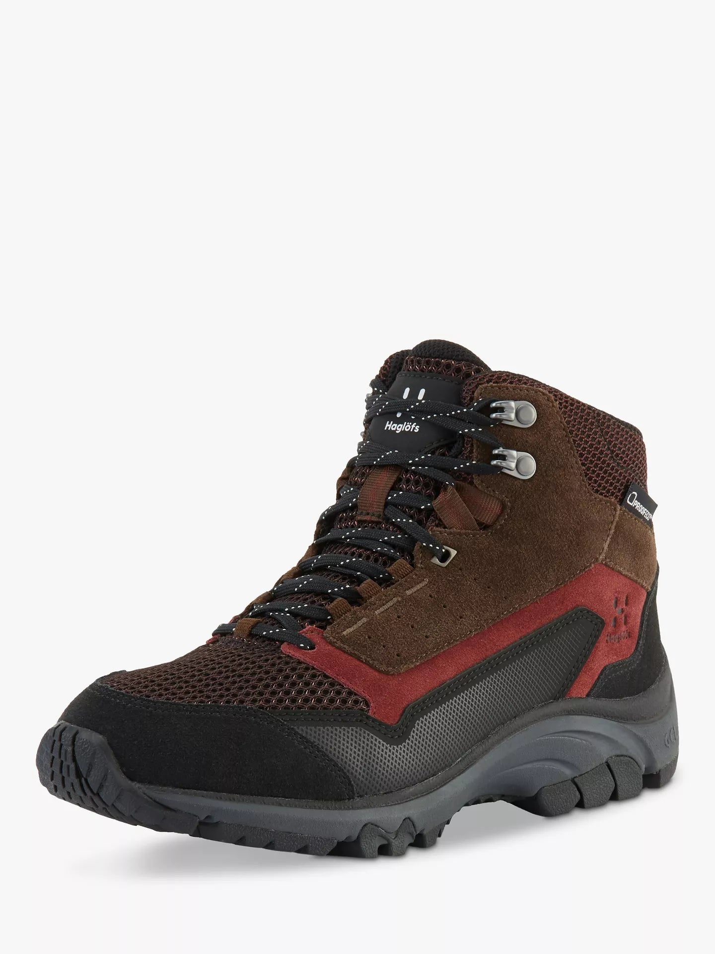 Haglofs Skuta Mid Proof Eco Walking Boots Brown/Maroon Waterproof RRP £135 UK 5 - William George