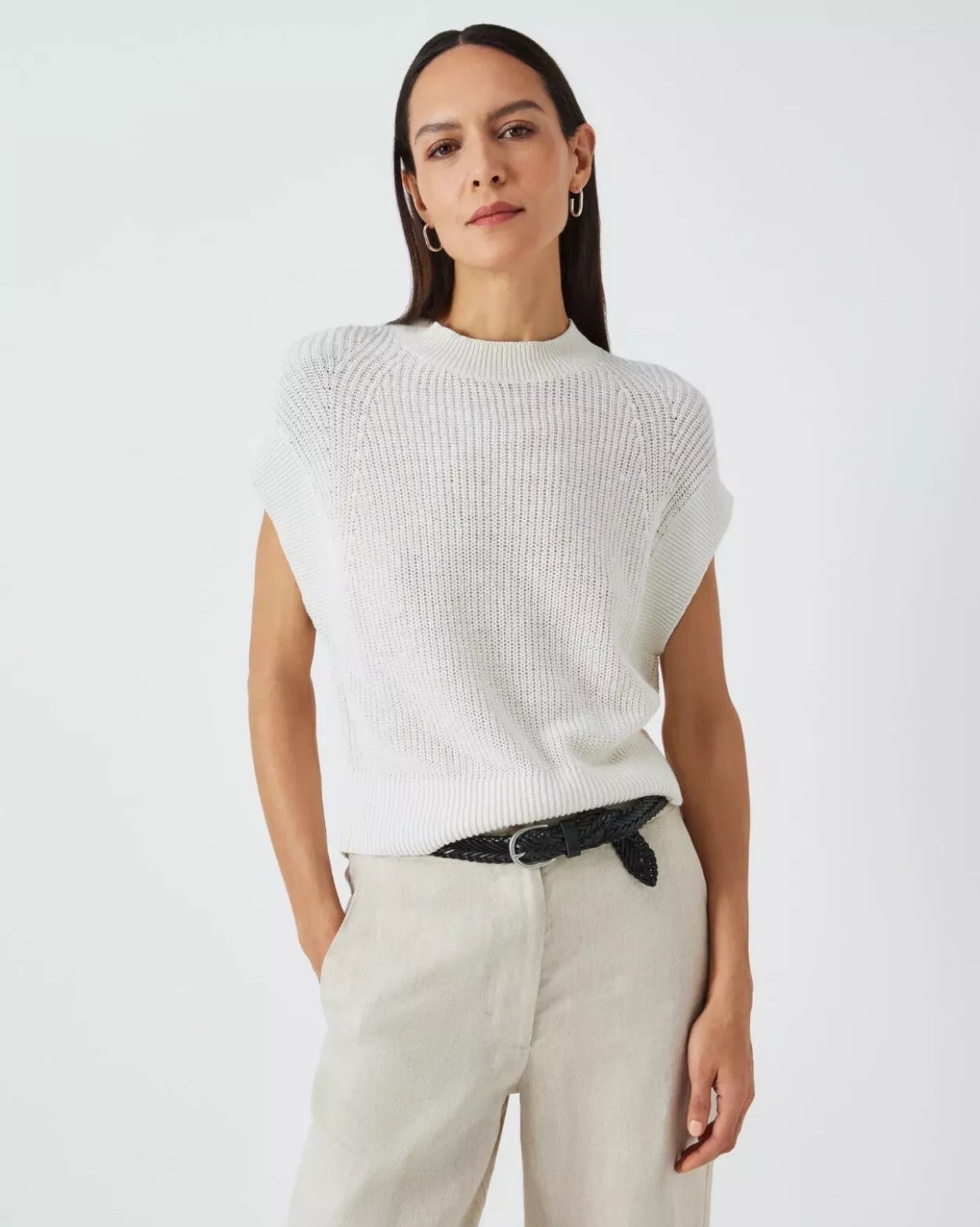 John Lewis Grown On Sleeve Knit Top Size Medium BNWT RRP £39 - William George