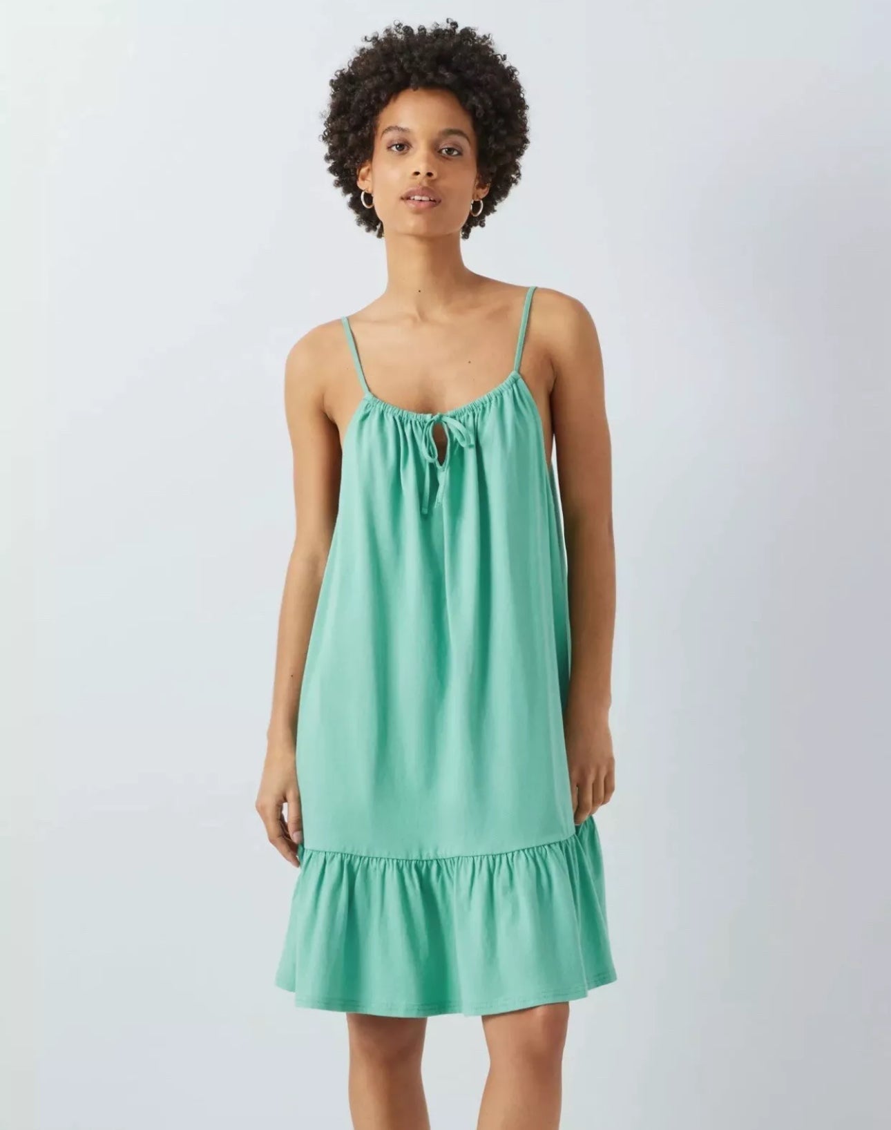 John Lewis Strappy Summer Halter neck Dress Teal Size Medium BNWT RRP £24 - William George