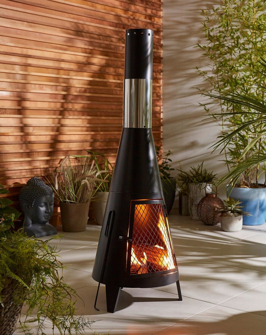 La Hacienda Sarasota Chimenea Garden Patio Heater Log Burner Chiminea Firepit - William George