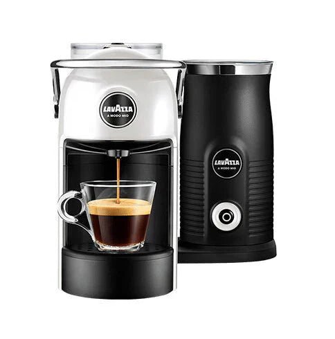 Lavazza A Modo Mio Jolie Plus Coffee Machine with Milk Frother, White RRP £169 - William George