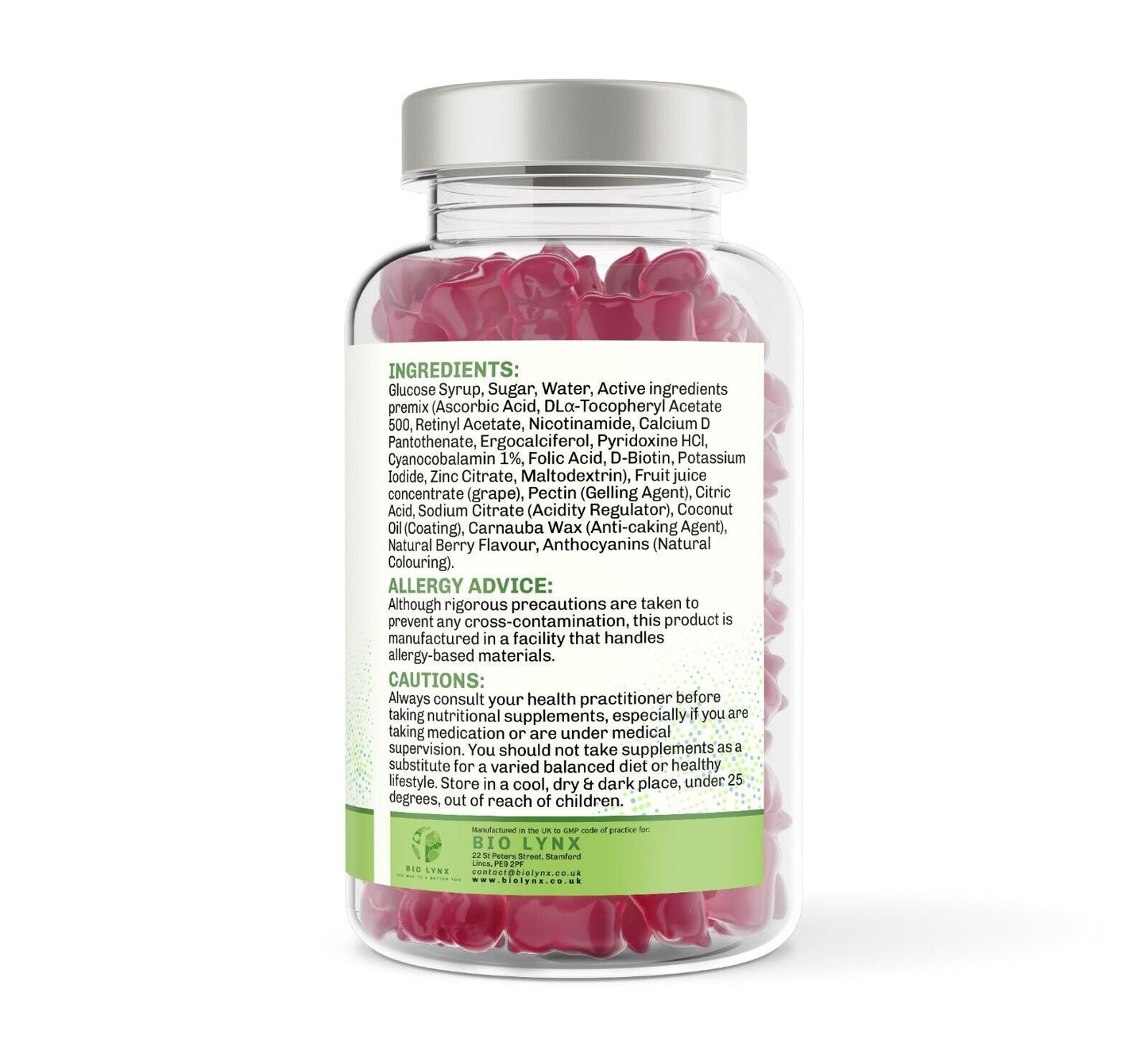 Multigums for Kids 150 Natural Berry Multivitamin & Mineral Chewable Gummies - William George