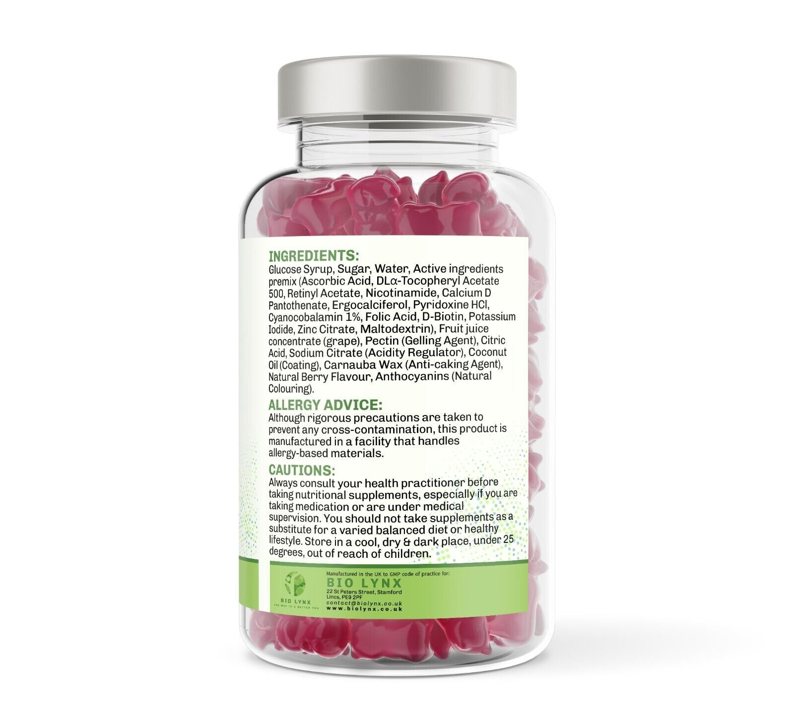 Multigums for Kids 150 Natural Berry Multivitamin & Mineral Chewable Gummies - William George