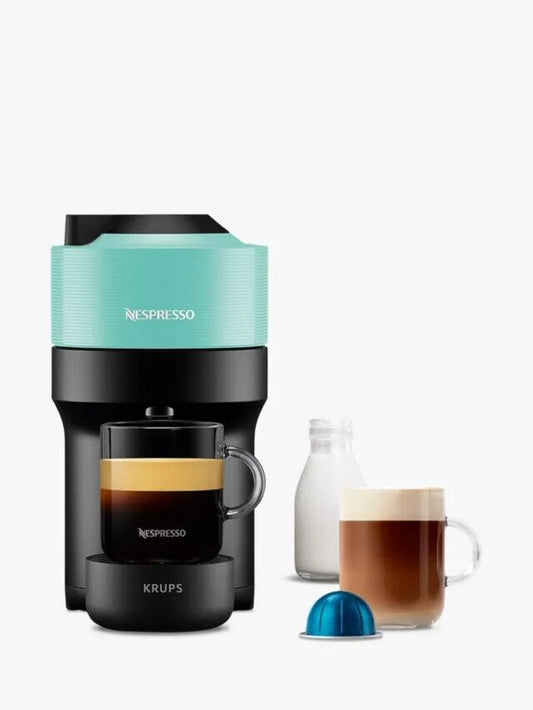 Nespresso Vertuo Pop Coffee Pod Machine by Krups, Aqua - William George