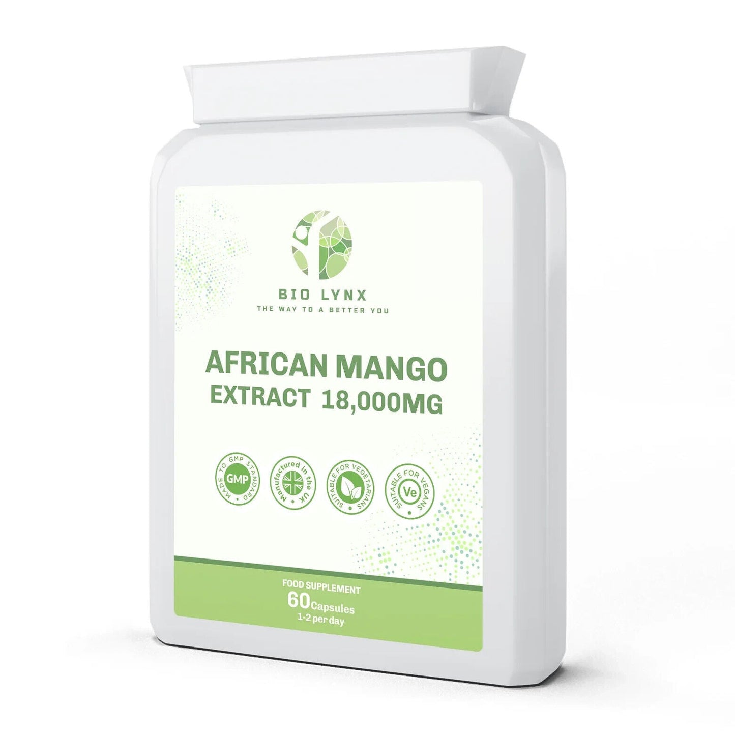 Pure African Mango Extract 18000mg 60 Capsules - William George