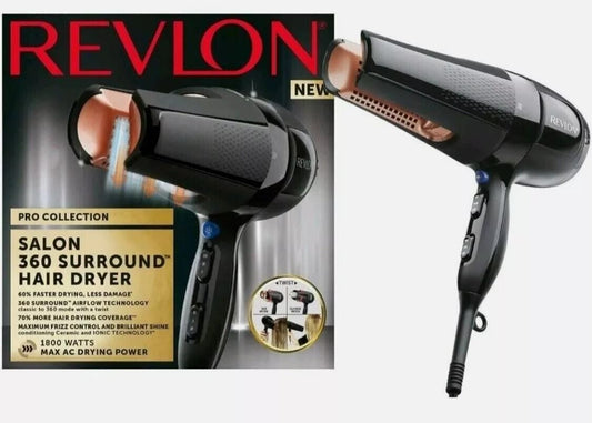 Revlon Pro Collection Salon 360 Surround AC Hair Dryer, 1800 W RRP £89.99 - William George