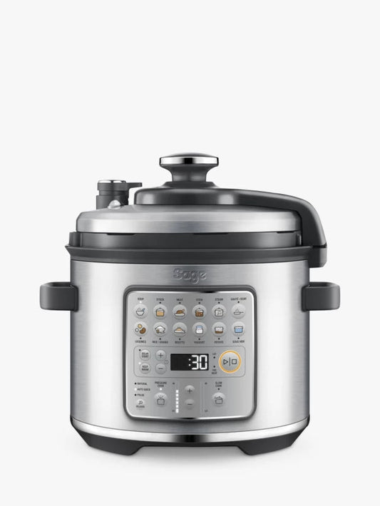Sage the Fast Slow GO™ Brushed Stainless Steel Slow Cooker, Silver - William George