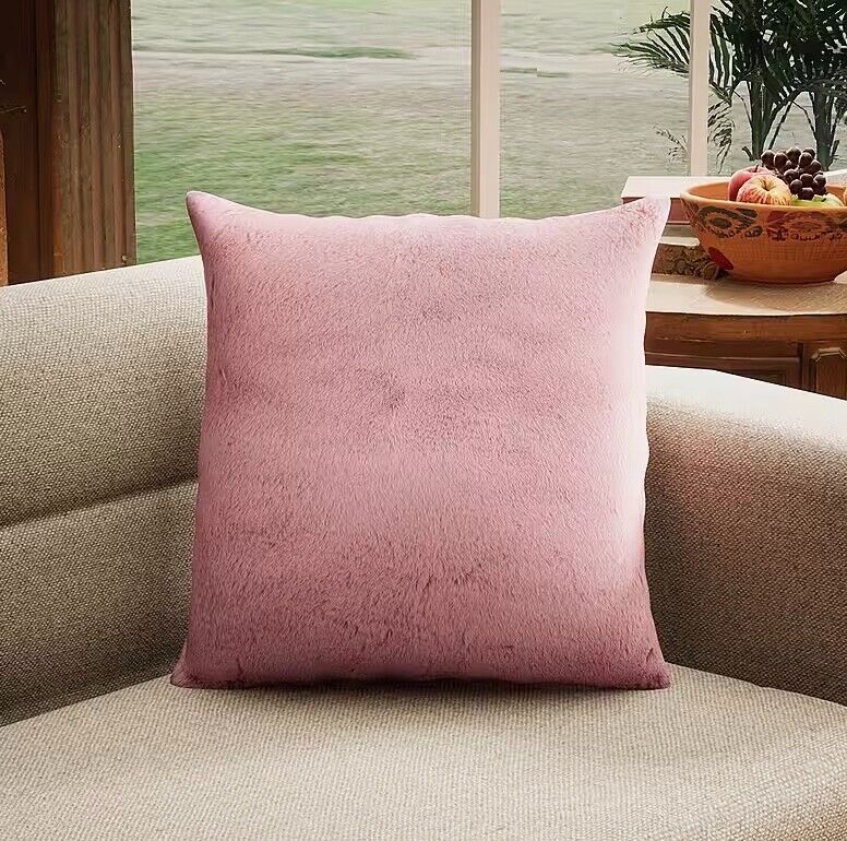 Soft Fleece Cushion 45 x 45 cms Blush RRP £18.50 - William George