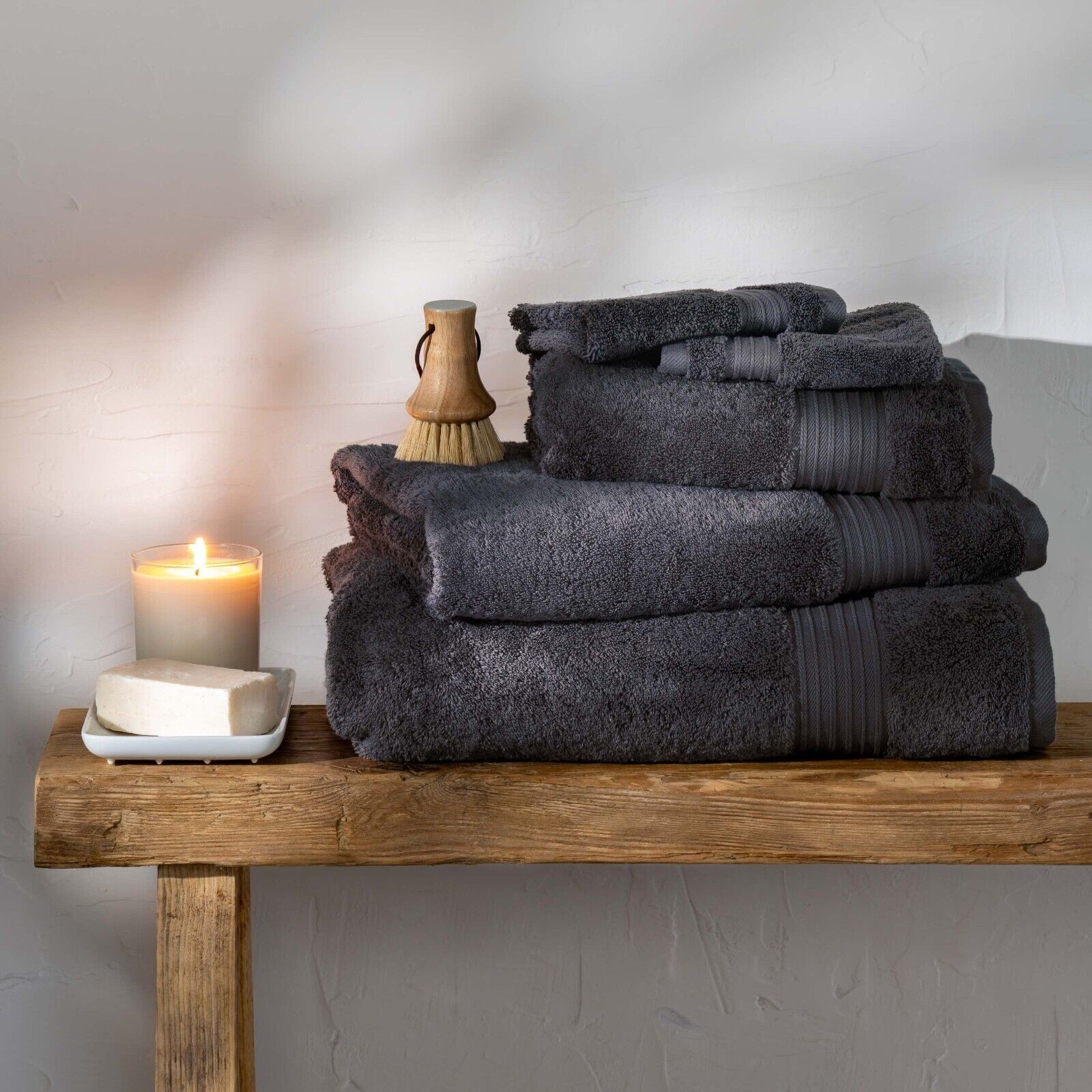 Soft Snuggle Bath Towel Slate Grey RRP £12.00 - William George