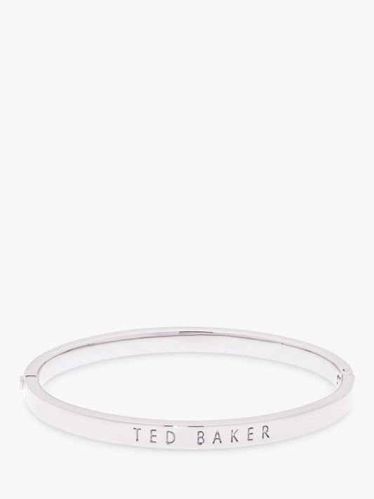 Ted Baker Clemina Engraved Hinged Bangle, Silver RRP £36 - William George