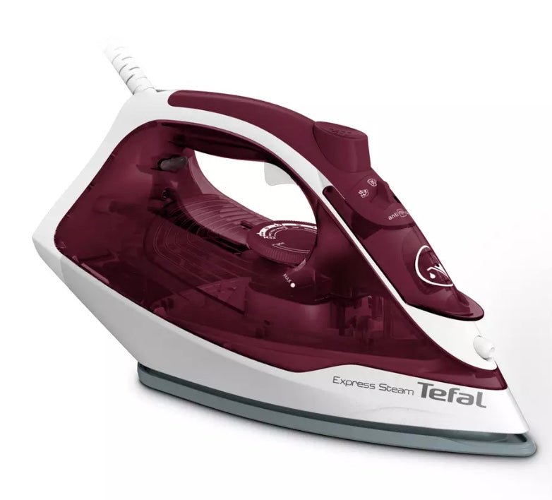 Tefal Express Steam FV2869 Steam Iron, Ruby Red/White RRP £40 - William George
