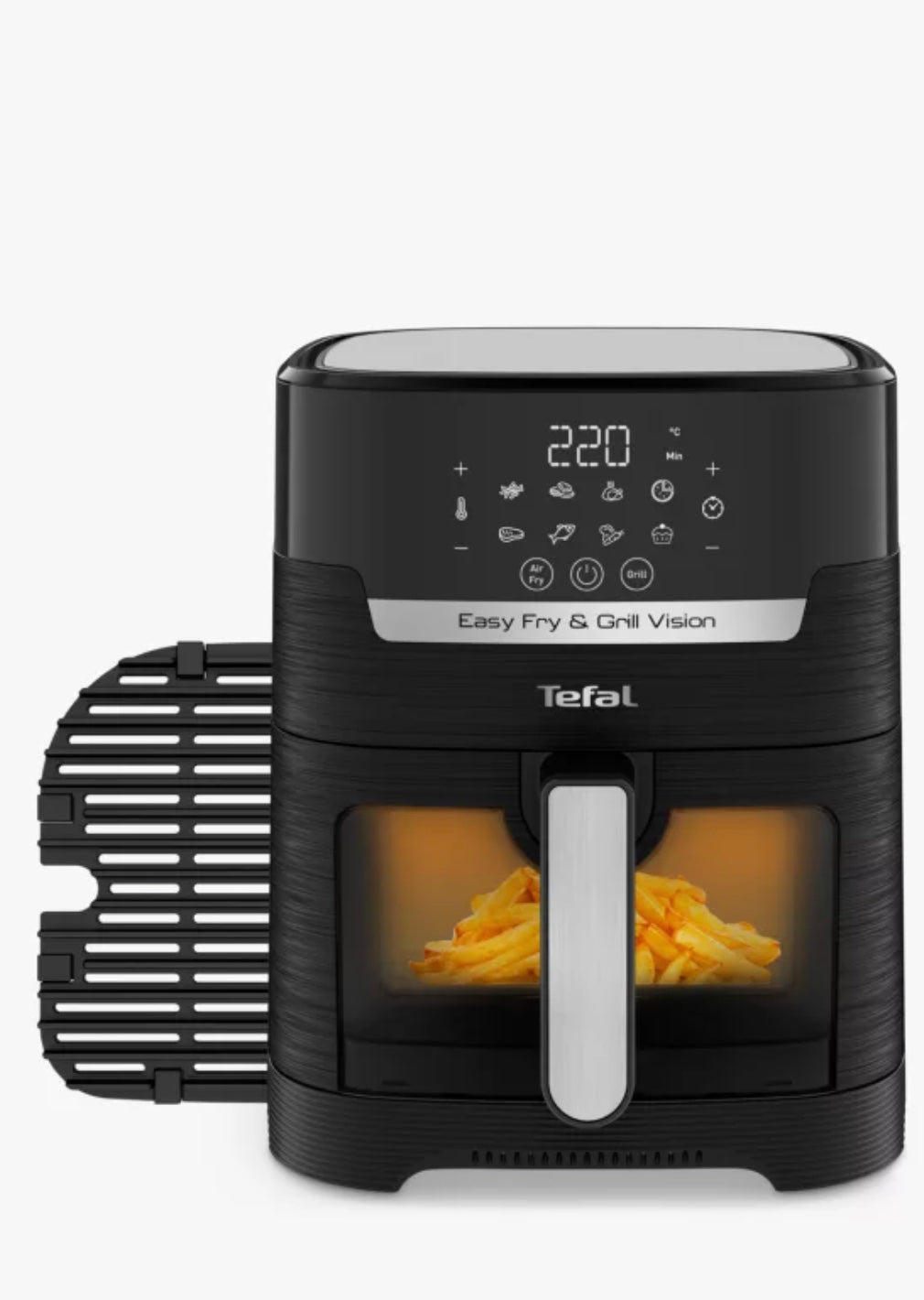 Tefal EY506840 Easy Fry Vision Air Fryer & Grill, 4.2L, Black RRP £79.99 - William George