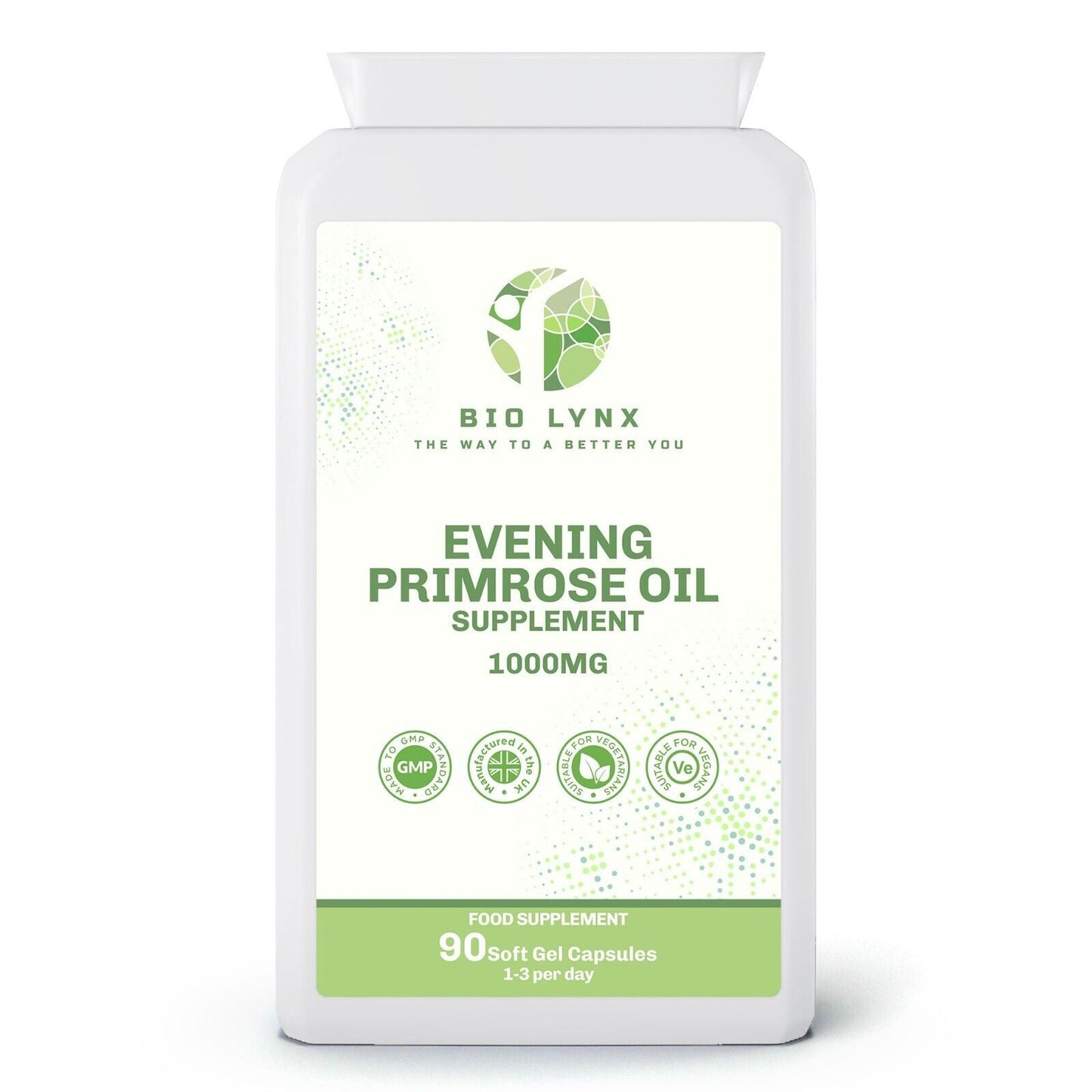 Vegan Evening Primrose Oil Capsules 1000mg - 90 Softgels - William George