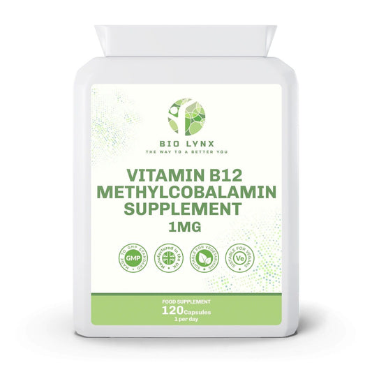 Vitamin B12 Methylcobalamin Supplement 1mg 120 Easy Swallow Daily Capsules - William George