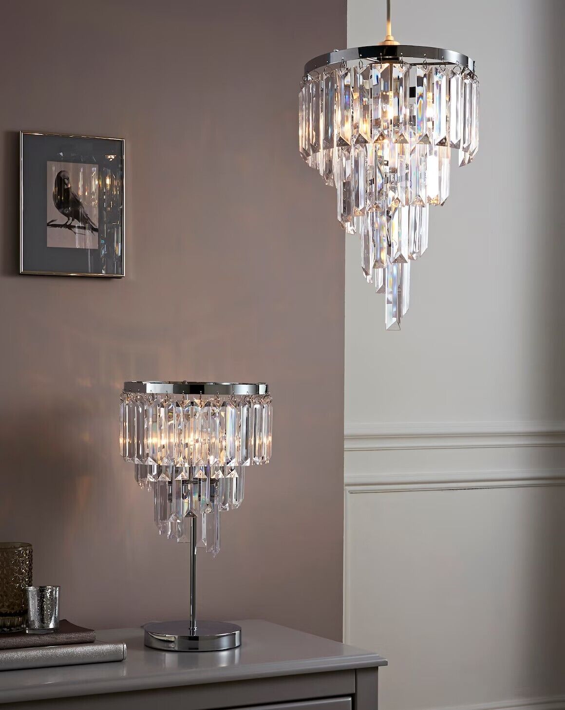 Waterfall Pendant Chandellier Light Fitting - William George