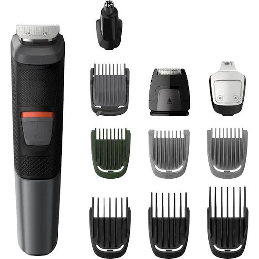 Philips MG5730/33 Series 5000 11-in-1 Multi Grooming Kit for Beard, Hair and Body with Nose Trimmer Attachment, Black - William George